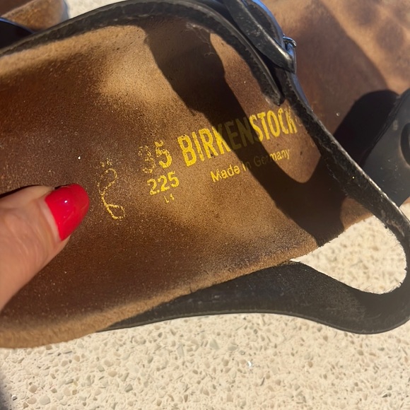 Birkenstock Sz 35 Gizeh Birko-Flor Sandals - Women's  (fits 5.5-6) Black - Picture 9 of 16